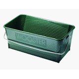Green plastic tub with metal handles, embossed with 'WORCESTER' on the side.