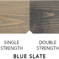 #image_title Two wooden panels side by side: a light plank labeled 'Single Strength' and a dark plank labeled 'Double Strength' with a small notch at the bottom center.